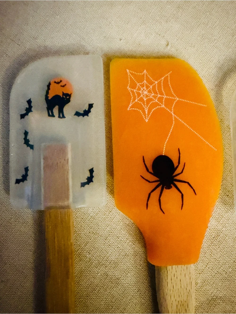 Vintage Halloween themed silicone spatulas set of 4